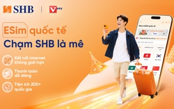 Kết nối Internet toàn cầu với dịch vụ thanh toán eSIM Data trên SHB SAHA