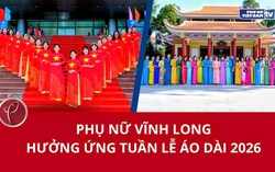 Phụ nữ Vĩnh Long hưởng ứng Tuần lễ Áo dài 2026