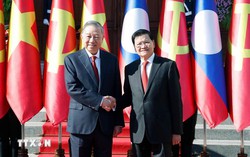 Tổng Bí thư Tô Lâm chứng kiến Lễ trao các văn kiện hợp tác Việt Nam-Lào