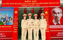 Phụ nữ Công an Thủ đô sẵn sàng làm nhiệm vụ bảo đảm an toàn cho người dân đi bầu cử