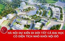 Hà Nội dự kiến di dời tất cả đại học có diện tích nhỏ khỏi nội đô