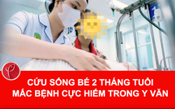 Cứu sống bé 2 tháng tuổi mắc bệnh cực hiếm trong y văn