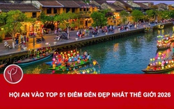Hội An vào Top 51 điểm đến đẹp nhất thế giới 2026