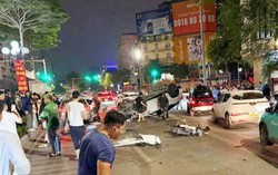 Tài xế xe Lexus ngủ gật, tông 5 ô tô và 1 xe máy trên đường phố Hà Nội