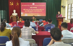 Chủ tịch Hội LHPN tỉnh Cao Bằng ứng cử đại biểu Quốc hội khóa XVI tiếp xúc cử tri địa phương