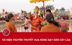 Tái hiện truyền thuyết Vua Hùng dạy dân cấy lúa