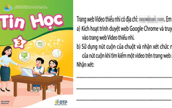 Vở bài tập Tin học lớp 3 chứa đường link độc hại: Trách nhiệm thuộc về ai?