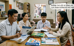 Tranh cãi chuyện giáo viên khuyên học sinh "không thi" vào lớp 10 công lập