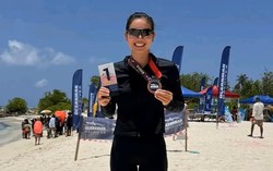 Ánh Viên gây sốt tại giải bơi quốc tế Oceanman Maldives 2026