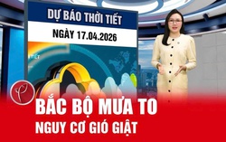 Ban tin thời tiết ngày 17/4: Bắc Bộ có mưa, mưa vừa và rải rác có dông, cục bộ có nơi mưa rất to