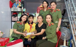 Phụ nữ Công an Hải Phòng chia sẻ yêu thương với trẻ em mồ côi