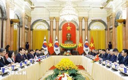 Lễ trao các văn kiện hợp tác giữa Việt Nam-Hàn Quốc