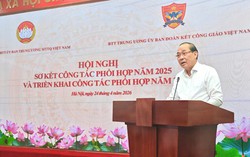 UBTƯ MTTQ Việt Nam tổ chức Hội nghị Sơ kết công tác phối hợp năm 2025 với Ủy ban Đoàn kết Công giáo Việt Nam