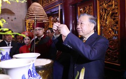 Tổng Bí thư, Chủ tịch nước Tô Lâm dâng hương tưởng niệm các Vua Hùng tại Phú Thọ