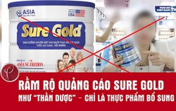 Quảng cáo "sữa" Sure Gold như "thần dược", thực chất chỉ là thực phẩm bổ sung