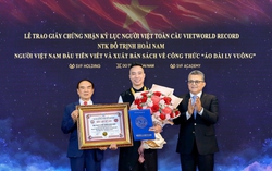 Cuốn sách về áo dài ly vuông được xác lập kỷ lục toàn cầu