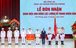 Thủ tướng Lê Minh Hưng trao danh hiệu Anh hùng Lực lượng vũ trang nhân dân tặng Công an Hải Phòng