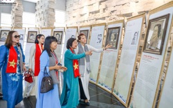 The exhibition 'Lotus in Stone' celebrates the spirit and beauty of Vietnamese women