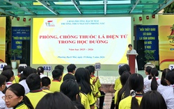 THCS Nguyễn Phong Sắc đa dạng tuyên truyền phòng chống thuốc lá điện tử