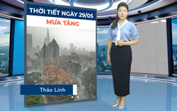 Bản tin thời tiết ngày 29/5: Bắc Bộ mưa dông diện rộng, cảnh báo lốc sét và mưa đá