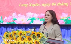 Phó Chủ tịch nước Võ Thị Ánh Xuân tiếp xúc cử tri tỉnh An Giang