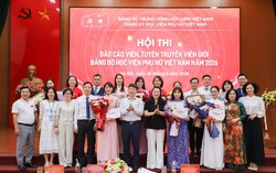 Sôi nổi Hội thi Báo cáo viên, tuyên truyền viên giỏi Đảng bộ Học viện Phụ nữ Việt Nam năm 2026