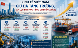 Kinh tế Việt Nam giữ đà tăng trưởng, áp lực đạt mục tiêu 2 con số gia tăng