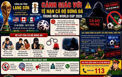 Cảnh báo chiêu trò lôi kéo cá độ bóng đá mùa World Cup 2026