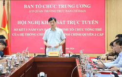 Khảo sát sơ kết 1 năm vận hành mô hình tổ chức tổng thể của hệ thống chính trị, mô hình chính quyền 3 cấp