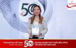 Prudential Việt Nam được vinh danh tại Top 50 Doanh nghiệp Phát triển Bền vững 2026, khẳng định vai trò của bảo hiểm trong tương lai phát triển bền vững