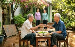 "Anh sui, chiều nay lai rai nhé"