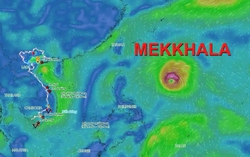 Siêu bão Mekkhala mạnh nhất tháng 6 trong 22 năm qua