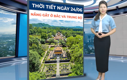 Bản tin thời tiết ngày 24/6: Bắc Bộ tiếp tục nắng nóng gay gắt, có nơi trên 39 độ