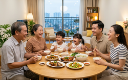 Mâm cơm gia đình: Sợi dây neo giữ yêu thương và nếp nhà