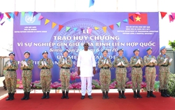 Bệnh viện Dã chiến 2.7 nhận Huy chương Gìn giữ hòa bình Liên Hợp Quốc