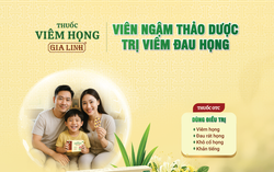 Thuốc viêm họng Gia Linh, viên ngậm thảo dược trị viêm đau họng