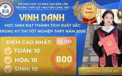 Nữ thủ khoa tuyệt đối 30/30 tổ hợp B00 nói không với "cày đêm" học đến kiệt sức
