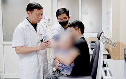 Bé trai suýt mù mắt vì viên bi sắt
