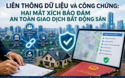 Liên thông dữ liệu và công chứng: Hai mắt xích bảo đảm an toàn giao dịch bất động sản