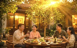 Tiếng cười dưới gốc mai