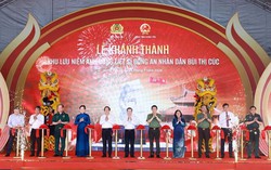 Chủ tịch UBTƯ MTTQ Việt Nam Bùi Thị Minh Hoài dự Lễ khánh thành Khu lưu niệm Anh hùng liệt sĩ Công an nhân dân Bùi Thị Cúc