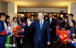 Tổng Bí thư, Chủ tịch nước Tô Lâm đến thủ đô Canberra, tiếp tục chuyến thăm cấp Nhà nước Australia
