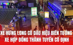 Xe Hưng Long có dấu hiệu vận hành xe hợp đồng như tuyến cố định