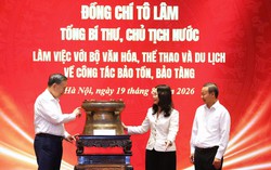 Bộ Văn hóa, Thể thao và Du lịch trao tặng món quà đặc biệt tới Tổng Bí thư, Chủ tịch nước Tô Lâm