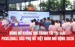 Sôi động không khí tranh tài tại Giải Pickleball Báo Phụ nữ Việt Nam mở rộng 2026