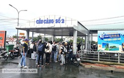 Gió cấp 5, sóng cao 2m, tàu phà đi Phú Quốc ngưng hoạt động