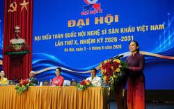 Phó Chủ tịch - Tổng Thư ký Hà Thị Nga dự Đại hội đại biểu toàn quốc Hội Nghệ sỹ Sân khấu Việt Nam lần thứ X