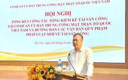 Hội nghị tổng kết công tác tổng kiểm kê tài sản công Cơ quan Ủy ban Trung ương MTTQ Việt Nam