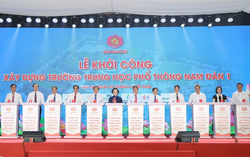 Khởi công Trường THPT Nam Đàn 1, Phó Thủ tướng Phạm Thị Thanh Trà kỳ vọng môi trường giáo dục chất lượng cao, nhân văn