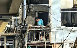 Hiện trường vụ cháy nhà 4 tầng khiến 5 người tử vong ở Hà Nội